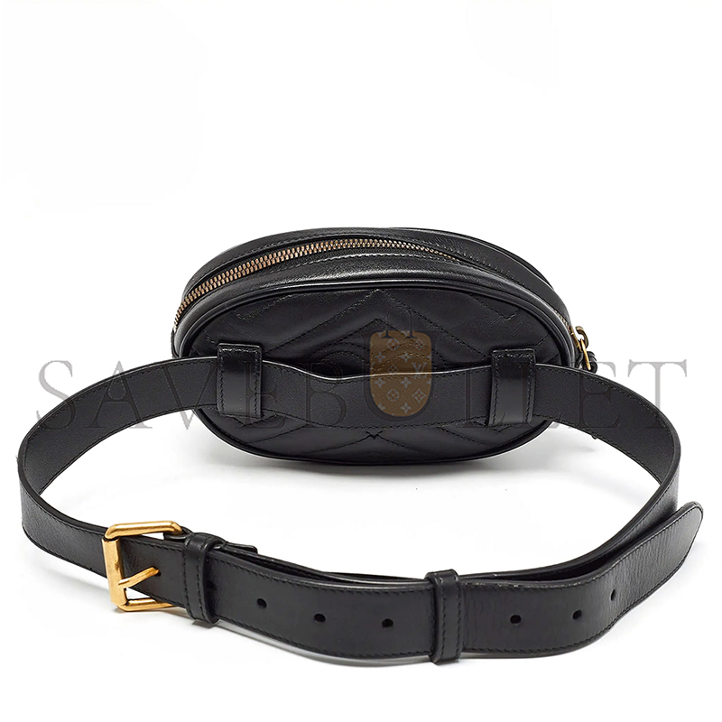 GUCCI MARMONT QUILTED LEATHER BELT BAG 476434 (18*11*5cm)